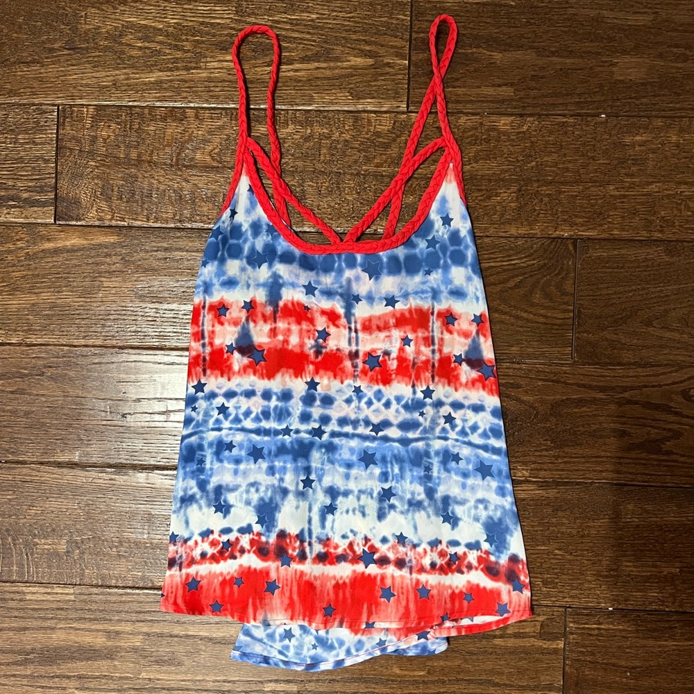 Red, White, and Blue Tank Top - 4th of July
